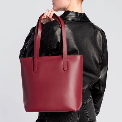Everyday Tote | Red (M) (Zipper)