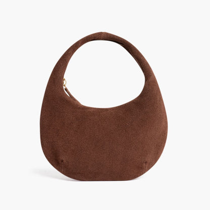 Mini Crescent | Chocolate Suede