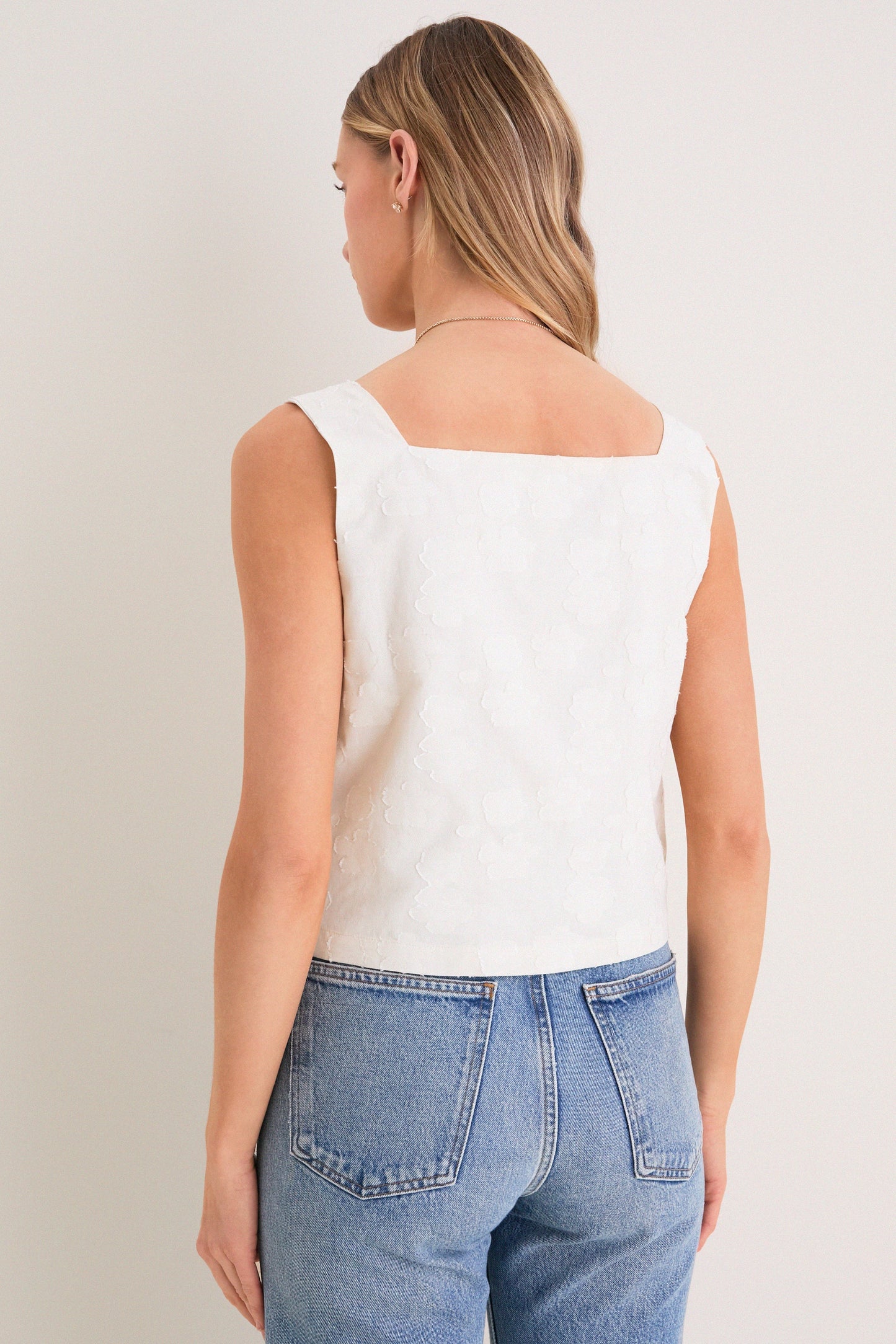 Ivory Jacquard Roma Top 2