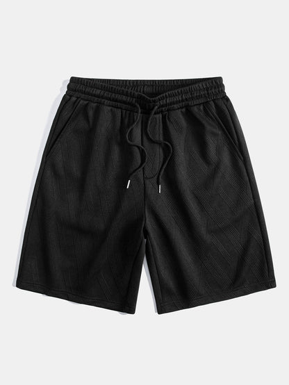 Relax Fit Diamond Jacquard T-Shirt & Diamond Jacquard Shorts