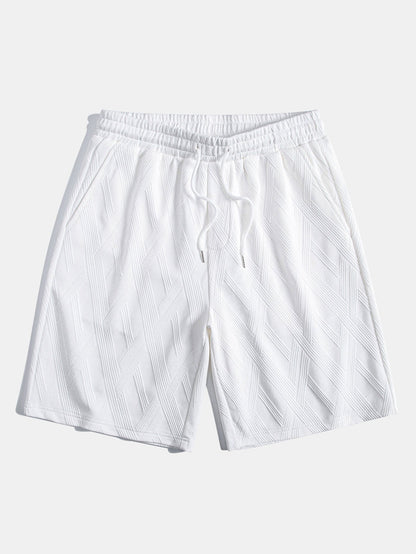 Relax Fit Diamond Jacquard T-Shirt & Diamond Jacquard Shorts