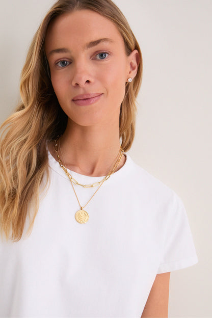 White Parker Classic Tee